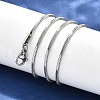 Tarnish Resistant 304 Stainless Steel Snake Chain Necklace Making STAS-P045-19P-2