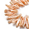 Natural Baroque Keshi Pearl Beads Strands PEAR-P064-03A-03B-4