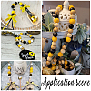 SOFPLATE 12 Styles Painted Natural Wood Beads WOOD-SP0001-05-6