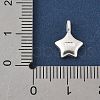 925 Sterling Silver Smiling Face Star Charms STER-R013-05S-3