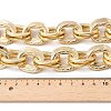 Unisex Thick Aluminum Double Link Chains Necklaces NJEW-V006-01G-3
