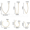 Brass Earring Hooks KK-BC0005-26-3