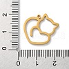 304 Stainless Steel Pendants STAS-S149-01G-3