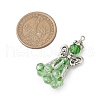 Handmade Glass Seed Beaded Angel Pendants PALLOY-MZ00497-04-2