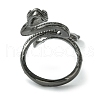 Snake Alloy Wrap Open Cuff Rings RJEW-K275-90B-3