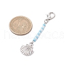 8Pcs Marine Animals Zinc Alloy Pendant Decorations HJEW-JM03229-3