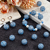 SUNNYCLUE 40Pcs Resin Rhinestone Beads RESI-SC0005-81C-4