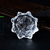 Natural Quartz Crystal Lotus Sculpture Display Decorations PW-WG1D33D-01-5