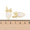 Brass Micro Pave Cubic Zirconia Pendants KK-U058-32G-3