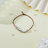 FIBLOOM 10Pcs Rondelle 925 Sterling Silver Rondelle Beads STER-FI0001-01-6
