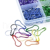 360Pcs 12 Colors Spray Painted Iron Calabash Pins IFIN-YW0001-65-2