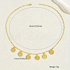 Fashionable Vintage Brass Coin Tassel Pendant Necklaces for Women YL5413-4
