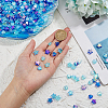 DICOSMETIC 480Pcs 6 Style Transparent Acrylic Beads MACR-DC0001-09-3