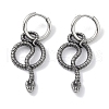 316 Surgical Stainless Steel Snake Hoop Earrings for Women EJEW-P274-14B-AS-1