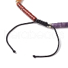 Natural & Synthetic Gemstone Braied Beads Anklets AJEW-AN00611-4