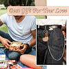 10Pcs 2 Style Wooden & Imitation Leather Pendant Keychain KEYC-TA0001-23-12