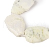 Natural White African Opal Beads Strands G-P548-B09-01-3