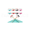  8Pcs 4 Colors Campervan Food Grade Silicone Beads SIL-NB0001-42-7