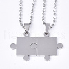 Non-Tarnish Valentine's Day Theme 304 Stainless Steel Pendants Necklaces STAS-S079-97-1