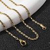 304 Stainless Steel Lumachina Chain Necklaces X-NJEW-F248-17A-G-3
