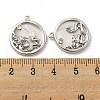 Brass Micro Pave Clear Cubic Zirconia Pendants KK-L211-011P-02-3
