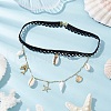 304 Stainless Steel Starfish & Shell & Dolphin Tassel Thigh Leg Chains AJEW-AN00654-2