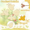 8Pcs 8 Styles Bees Shape Wood Pendant Decorations DIY-CJC0015-01-3