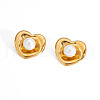 Heart Stainless Steel Stud Earrings DM4461-1-2