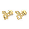 Ion Plating(IP) 304 Stainless Steel Stud Earring Findings STAS-I206-03G-1