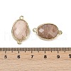 Natural & Synthetic Mixed Gemstone Faceted Connector Charms G-K347-11G-4