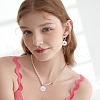 50Pcs 5 Colors Alloy Enamel Pendants ENAM-CJ0003-26-6