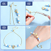 SOFPLATE 12Pcs 4 Colors Rack Plating Adjustable Brass Slider Bracelet Making KK-SP0001-81-6