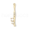 Brass Micro Pave Cubic Zirconia Pendants KK-M326-13A-G-1