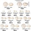 ARRICRAFT 300Pcs 14 Sizes Synthetic Howlite Cabochons G-AR0006-14-2