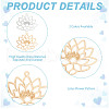 HOBBIESAY 60Pcs 2 Styles Long-Lasting Plated Brass Pendants KK-HY0003-73-5