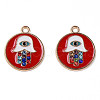 Alloy Enamel Pendants ENAM-N059-33-2
