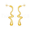 Simple Stainless Steel Geometric Teardrop Stud Earrings TL1493-2