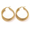 202 Stainless Steel Multi Layered Hoop Earrings EJEW-H003-22G-1