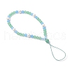 Natural & Dyed Malaysia Jade Mobile Straps HJEW-JM03426-03-4