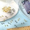 SUNNYCLUE 40Pcs 2 Style 304 Stainless Steel Ball Post Stud Earring Findings STAS-SC0005-25-3