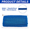 13M Polyester Centipede Lace Ribbons SRIB-WH0011-223D-2