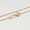925 Sterling Silver Chain Necklaces STER-M086-05B-RG-3