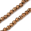 Electroplate Synthetic Magnetic Hematite Beads Strands G-A263-B01-02E-1