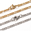 304 Stainless Steel Figaro Chains Necklaces NJEW-L398-03-1