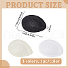Fingerinspire 3Pcs 3 Colors Linen Mini Hat Fascinator Base AJEW-FG0004-04-2