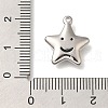Anti-Tarnish 304 Stainless Steel Pendants STAS-S148-21P-3