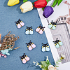 DICOSMETIC 16Pcs 4 Colors Bees Food Grade Eco-Friendly Silicone Focal Beads SIL-DC0001-42-4