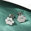 Tarnish Resistant 304 Stainless Steel Stud Earrings X-EJEW-E254-01P-4