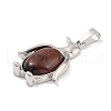 Dyed & Heated Natural Red Tiger Eye Pendants G-A224-02P-05-2