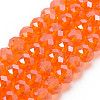 Electroplate Glass Beads Strands EGLA-A034-T1mm-A07-1